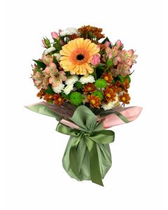 BUQUÊ COMPACTO MIX FLORES TONS PASTEL CRIS