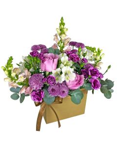 MINI BOX MIX FLORES COR-DE-ROSA E BRANCO MILENA