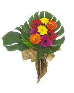 RAMALHETE MIX GÉRBERA & MONSTERA EMÍLIA